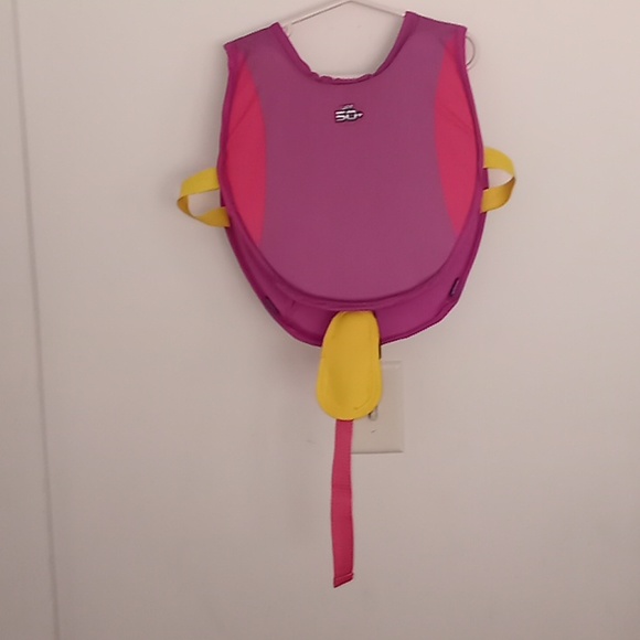 Wonder Woman Pink Life Swim Vest UV Protection Swimming Justice League Sz. M/L - Picture 4 of 11